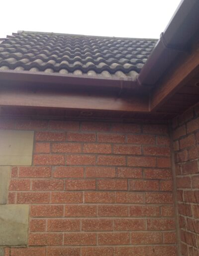 roof and wall of a house